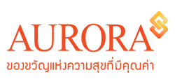 โลโก้ Aurora แบรนด์ที่ใช้บริการงานพิมพ์และสื่อส่งเสริมการขาย